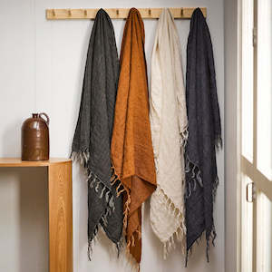 Teachers Gifts: Indira Linen Throw - Nori