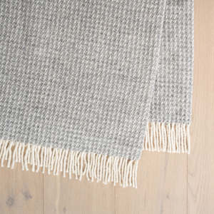 Breckon Wool Throw - Fog