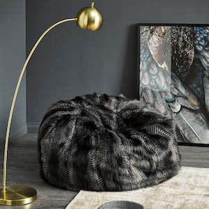 Imitation Fur Throws: Plush Pod Bean Bags - Imitation Fur