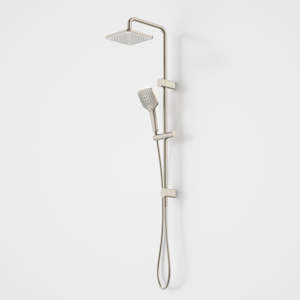 Caroma Luna Overhead Rail Shower - Brushed Nickel
