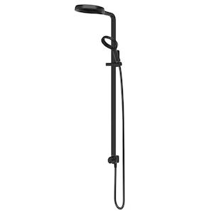 Showers Methven And Caroma: Methven Aio Aurajet  Shower System - Matte Black