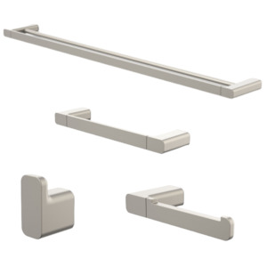 Caroma Luna Bathroom Accessories Bundle - Brushed Nickel