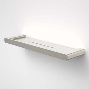 Caroma Luna Metal Bathroom Shelf Brushed Nickel