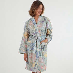 Better Sleep: Botanical Kimono Robe