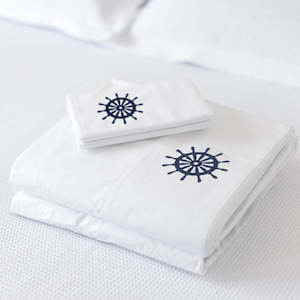 Your Home Sanctuary: 1000 Thread Count Embroidered Sheet Sets - Mariners Wheel