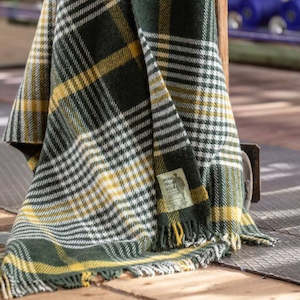 Mothers Day Gifts: Michael Collins check lambswool throw