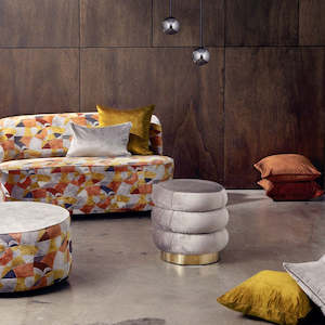 James Dunlop Fabrics: Picasso Velvet Fabric - James Dunlop