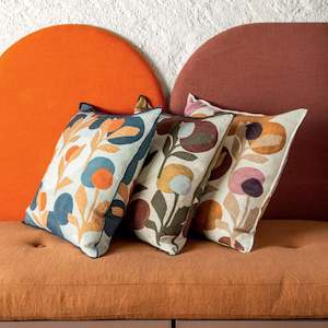 Linen Cushions: Elitis Daffodils Cushion - Seneca