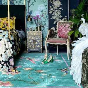 Wendy Morrison Rug - Birdsong Jade