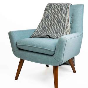 Blankets And Throws: Koru NZ Merino, Possum Silk Throw - Patterned