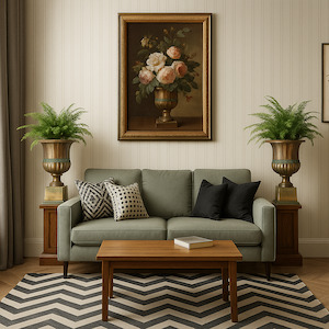 Luxury: Aged Metal French Urns - Square Base