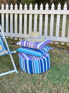 Striped Deck Chair Cushions - Set of 4