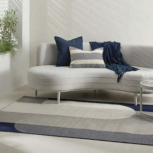Outdoor: Neo Navy Indoor Outdoor Rug