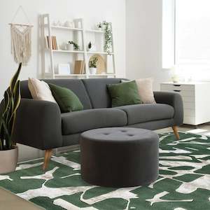 Rugs: Bente Abstraction Green Rug