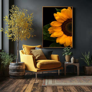 Sunflower Picasso - Floral Wall Art