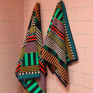 Luxury Towels: Multi Stripe Towel - Donna Wilson