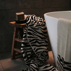 Zebra Jacquard Towels
