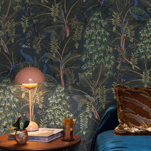 Royal Peacock Wallpaper - Catherine Martin for Mokum