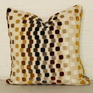 Velvet Cushions: Orphisme Cushion - Casamance