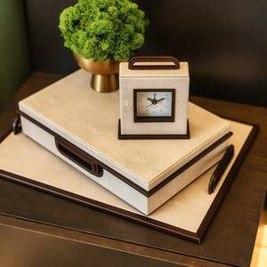 Luxury: Ecru Shagreen Decorative Box - Addison Ross