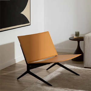 Luxury: Basso Leather Chair and Stool