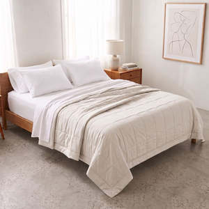 Espresso Feather Coverlet