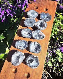 Pink Amethyst Geodes: Black Occo Geode Mini Cave