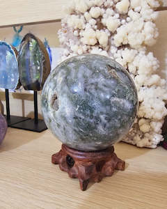 Spheres: Moss Agate Sphere