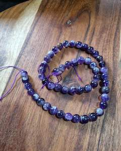 Bracelets: Chevron Amethyst Bead Strand