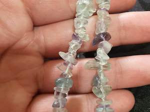 Bracelets: Pastel Fluorite Chip Bracelet
