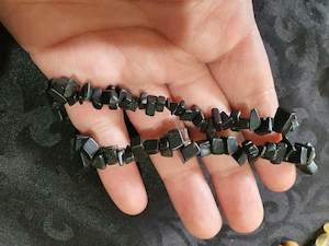 Bracelets: Black Obsidian Chip Bracelet