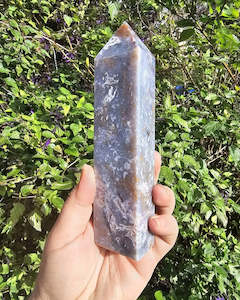 Clearance: Purple Moss Agate Tower