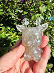 Clearance: Angel Aura Chip Filled Resin Deer