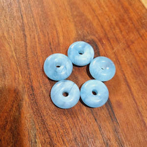 Sterling Silver Jewellery: Aquamarine Mini Donut