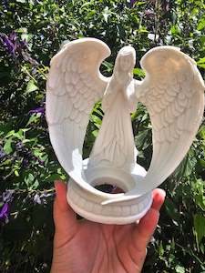Crystal Drink Bottles: Standing Angel Bowl Statue