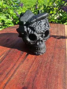 Skulls: Black Obsidian Skull Carving