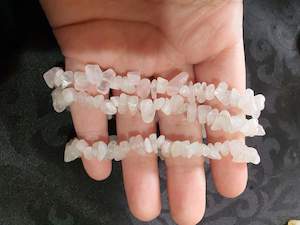 Pale Rose Quartz Chip Bracelet