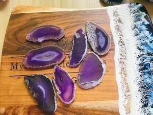 Pink Amethyst Geodes: Purple Agate Slices