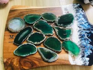 Green Agate Slices