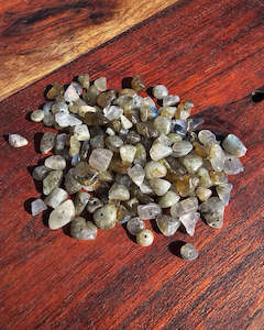 Labradorite Drilled Chip Bag