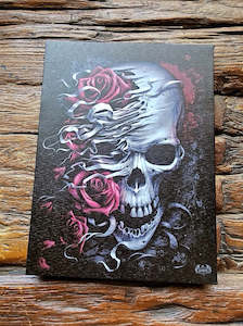 Skulls n Roses Canvas - Spiral Direct