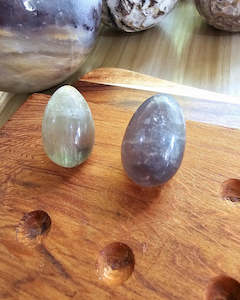 Hearts Available: Rainbow Fluorite Egg