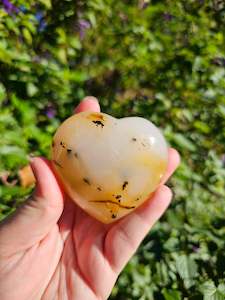 Natural Agate Heart