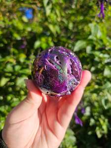 Dyed Sphalerite Sphere #3