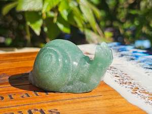Green Aventurine Snail