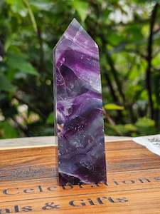 Rainbow Fluorite Point