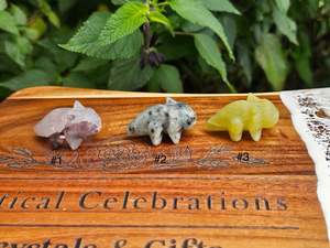 Axolotl Crystal Carvings