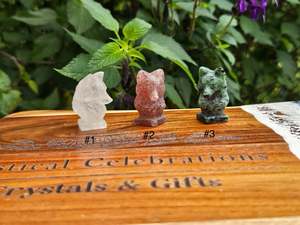 Wolf Crystal Carvings