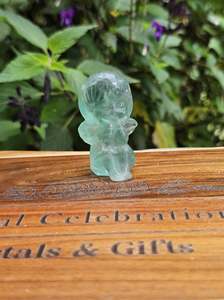 Carvings: Fluorite Cherub Carving