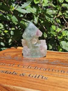 Rainbow Fluorite Raw Point